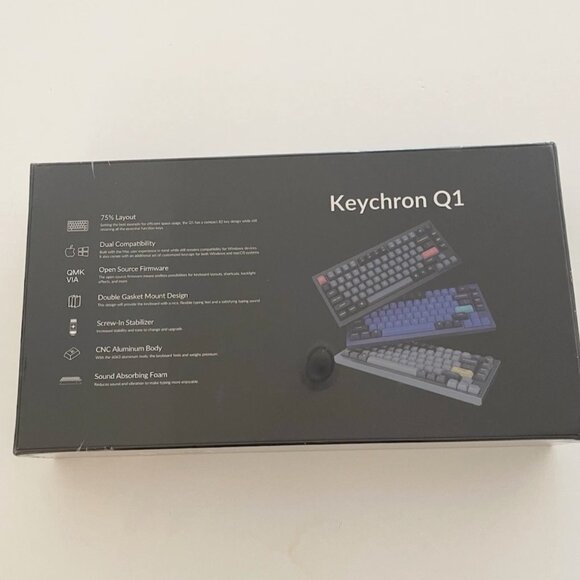 Keychron Q1 Wired Custom 75% Mechanical Keyboard Knob Version 2 NEW Sealed Box - Picture 2 of 4